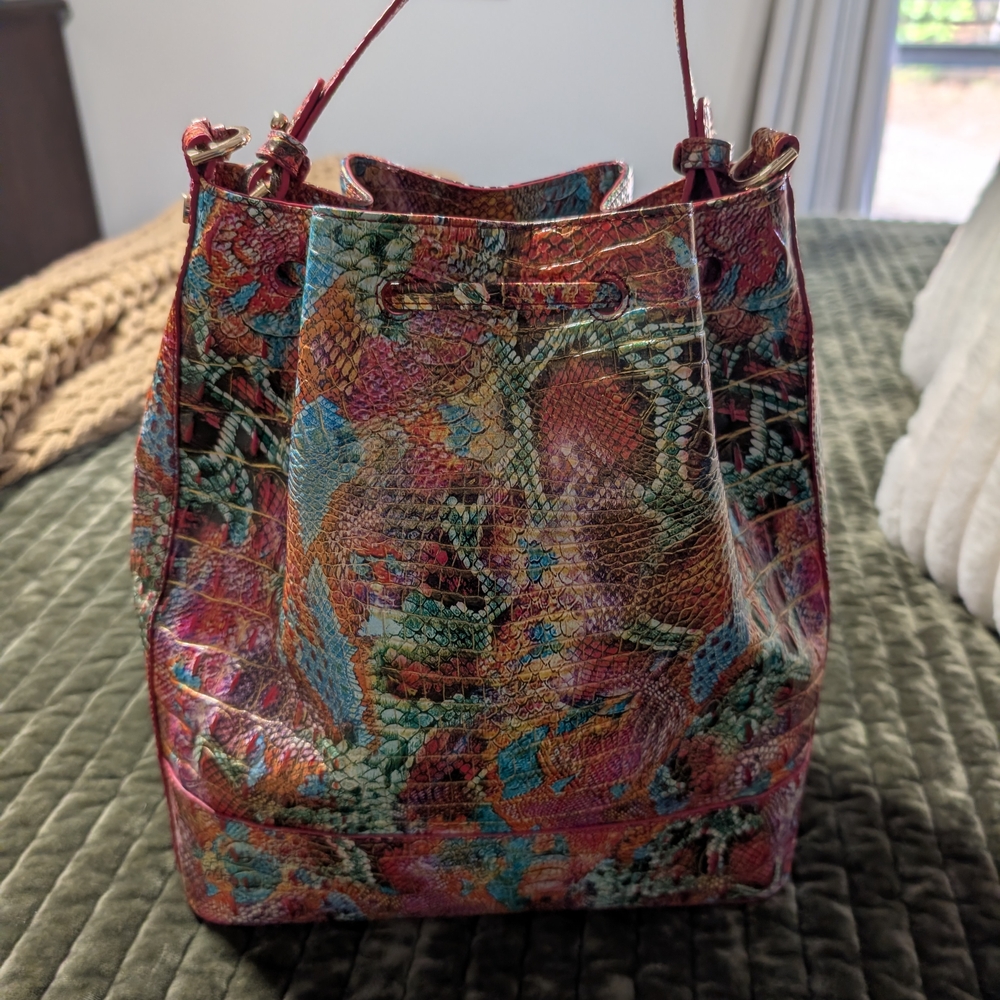 Brahmin Marlowe Reservoir Melbourne Bucket Shoulder Bag - Picture 6 of 13